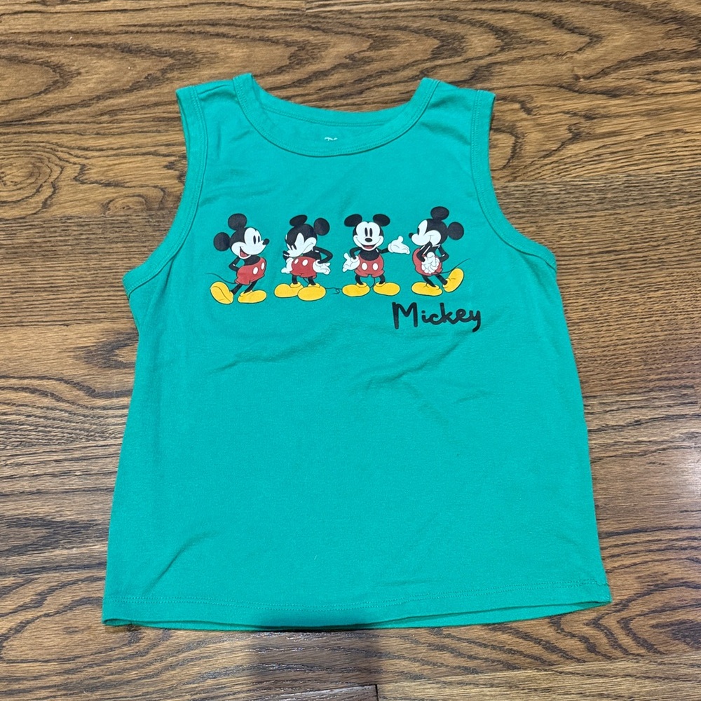 Disney Kids Tank Top - Green with Mickey Mouse